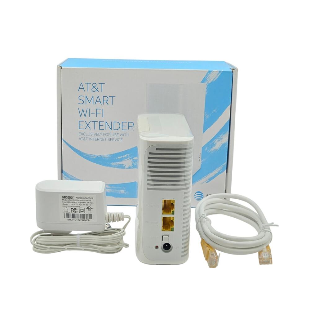 AT&T Smart Wi-Fi Extender Air 4921 WFEXT4921-41 Open Box Power Tested